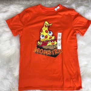 Boys' Short Sleeve Pizza Monster Graphic T-Shirt